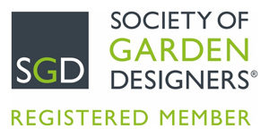 Logo displaying that Carol Whitehead is a Registered Member of the Society of Garden Designers